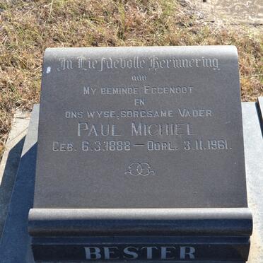 BESTER Paul Michiel 1888-1961