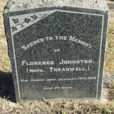 JOHNSTON Florence nee TREADWELL  -1928