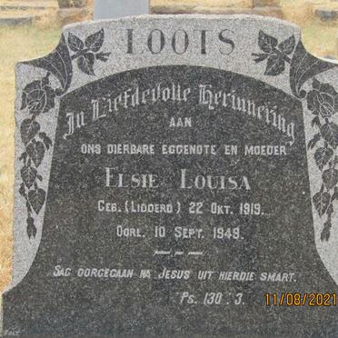 LOOTS Elsie Louisa nee LIDDERD 1919-1949