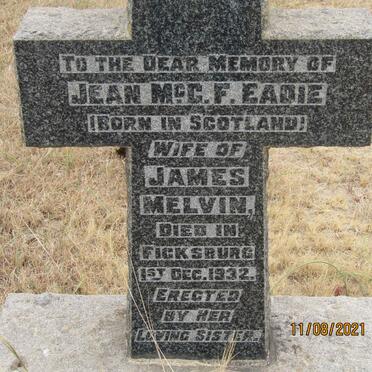 MELVIN Jean McGoun Frame nee EADIE -1932