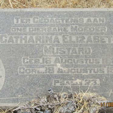 MUSTARD Catharina Elizabeth 1869-1949