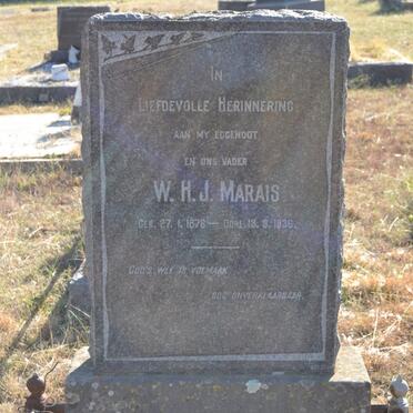 MARAIS W.H.J. 1876-1936