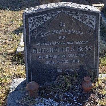 ROSS Elizabeth E.S. nee CADLE 1867-1938