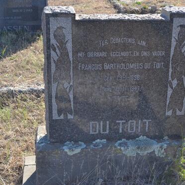 TOIT Francois Bartholomeus, du 189?-1947