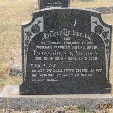 VILJOEN Frans Jooste 1900-1950