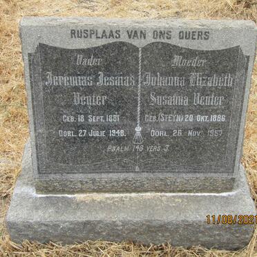 VENTER Jeremias Jesaias 1881-1948 &amp; Johanna Elizabeth Susanna STEYN 1886-1957