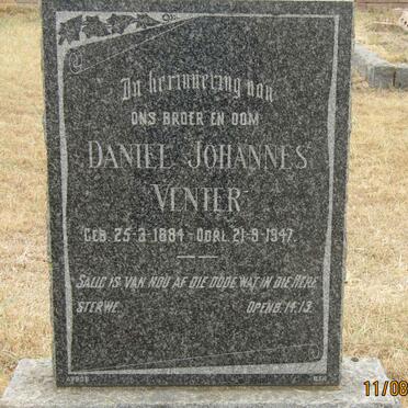 VENTER Daniel Johannes 1884-1947