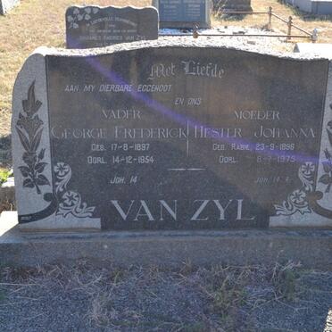 ZYL George Frederick, van 1897-1954 &amp; Hester Johanna RABIE 1896-1975