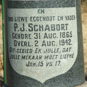 SCHABORT P.J. 1865-1942