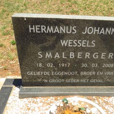 SMALBERGER Hermanus Johannes Wessels 1917-2008