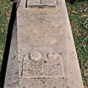 JOUBERT E.M. nee CILLIERS 1856-1920 