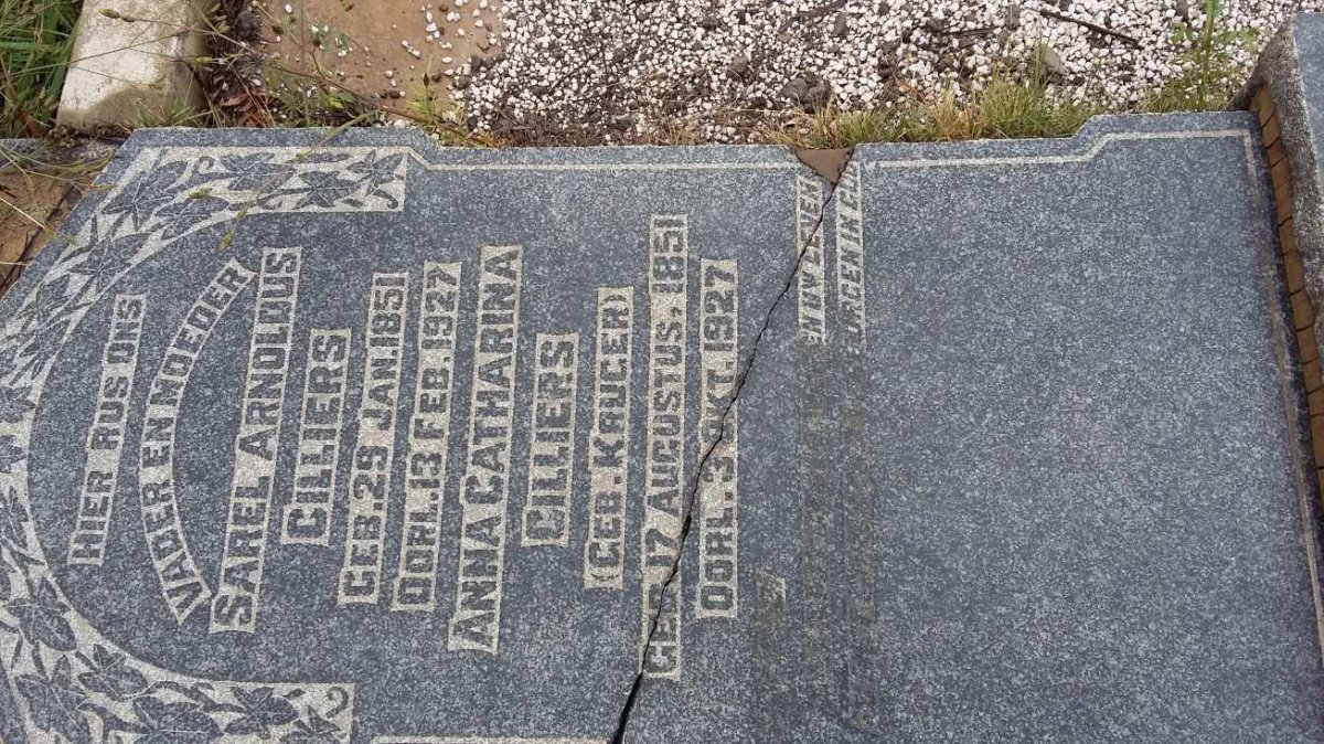 CILLIERS Sarel Arnoldus 1851-1927 & Anna Catharina KRUGER 1851-1927