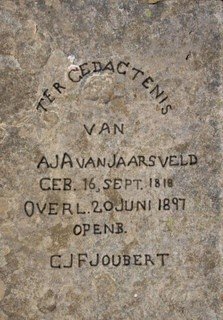 JAARSVELD A.J.A., van 1818-1897