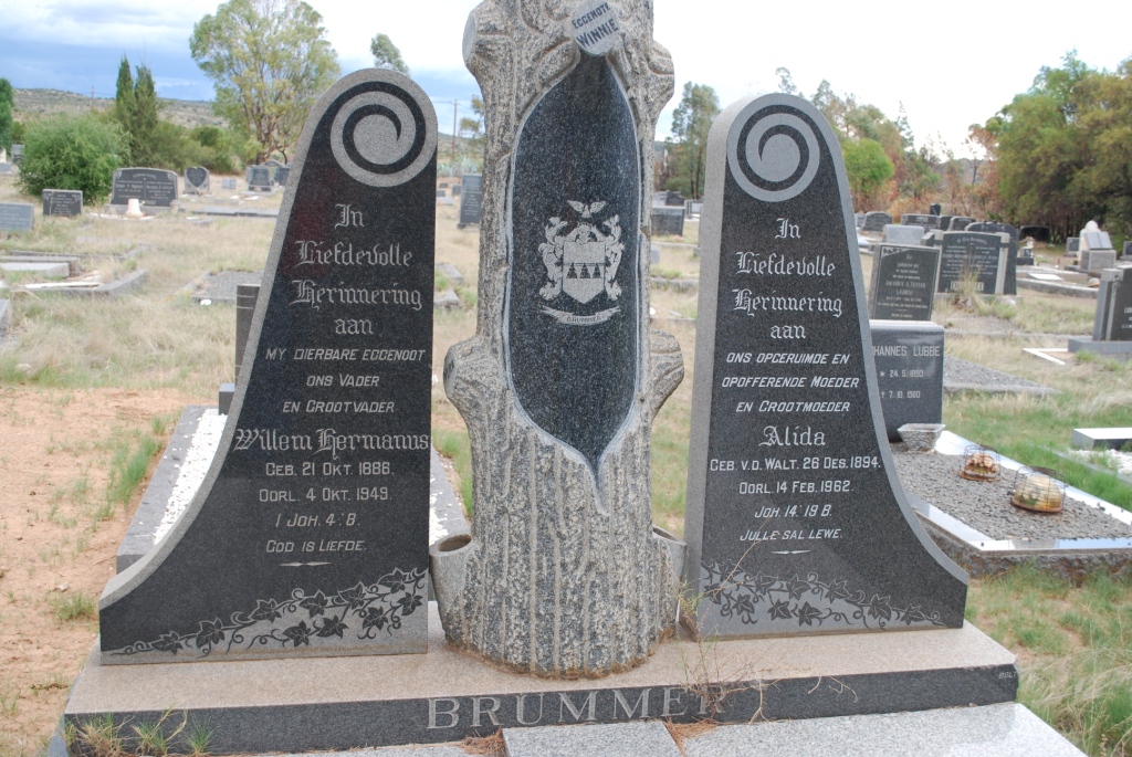 BRUMMER Willem Hermanus 1886-1949 & Alida v.d. WALT 1894-1962