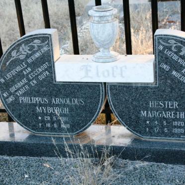 ELOFF Philippus Arnoldus Myburgh 1911-1988 &amp; Hester Margaretha 1920-1995