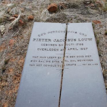 LOUW Pieter Jacobus 1798-1867