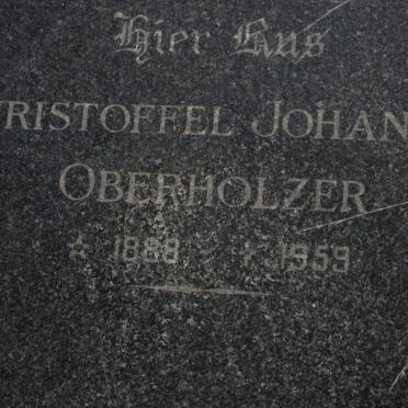 OBERHOLZER Christoffel Johannes 1888-1859