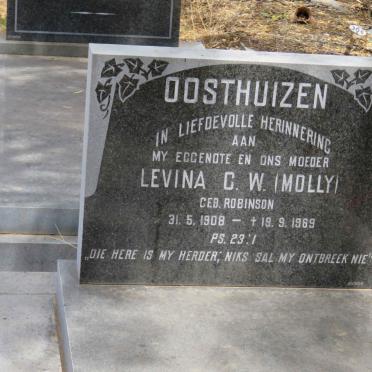 OOSTHUIZEN Levina C.W. nee ROBINSON 1908-1969