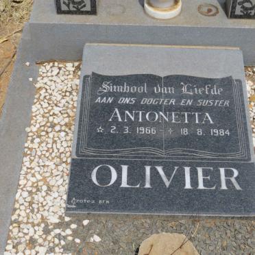 OLIVIER Antonetta 1966-1984
