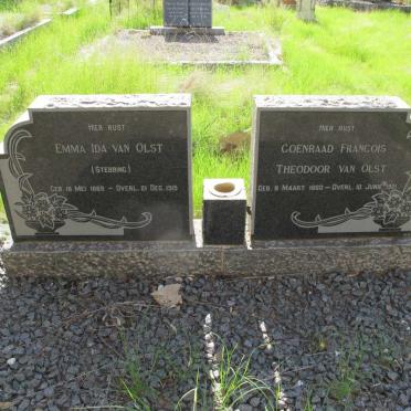 OLST Coenraad Francois Theodoor, van 1860-1921 &amp; Emma Ida STEBBING 1869-1915