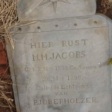 OBERHOLZER M.M. nee JACOBS 1832-1898