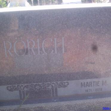 RORICH Martie M. 1871-1928