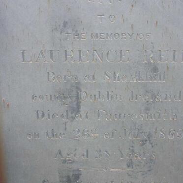 REID Laurence -1869