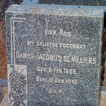 VILLIERS Daniel Jacobus, de 1886-1940