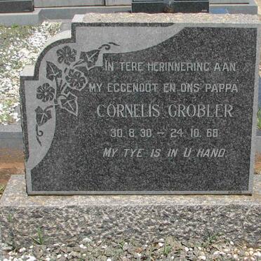 GROBLER Cornelis 1930-1968