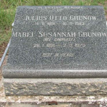 GRUNOW Julius Otto 1891-1943 &amp; Mabel Susannah CAMPBELL 1891-1975