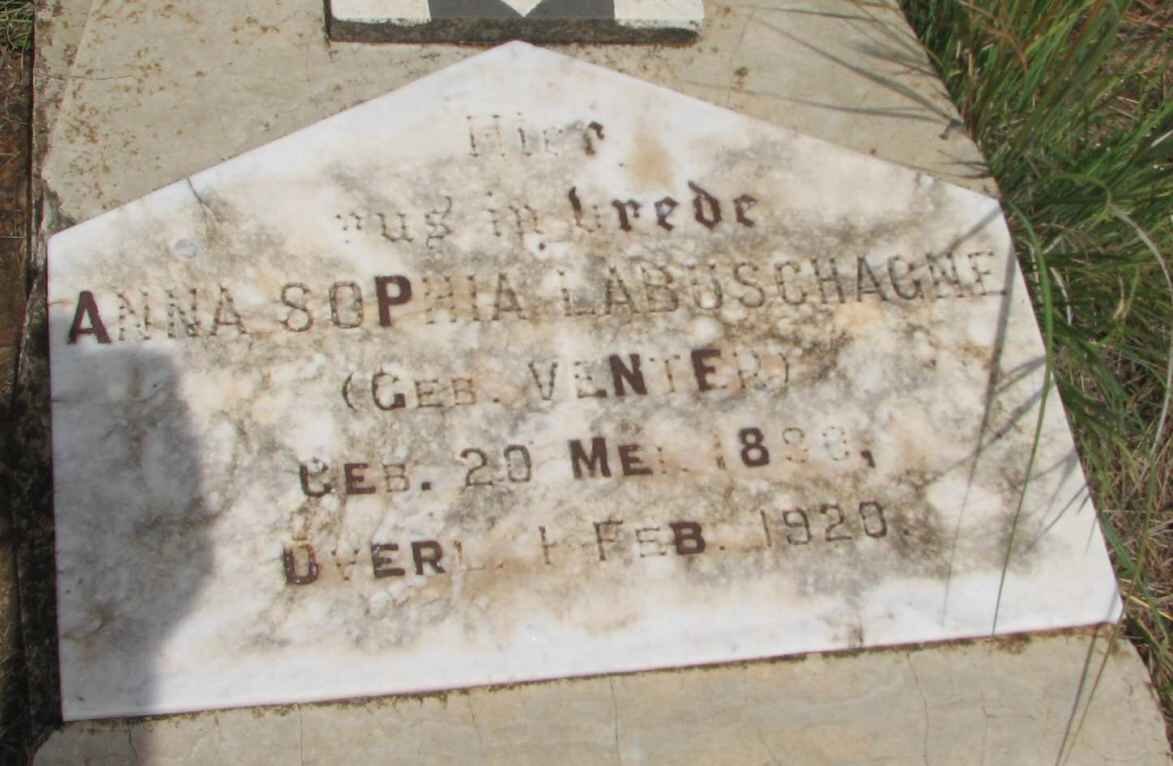 LABUSCHAGNE Anna Sophia nee VENTER 1880-1920