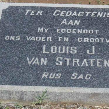 STRATEN Louis J., van