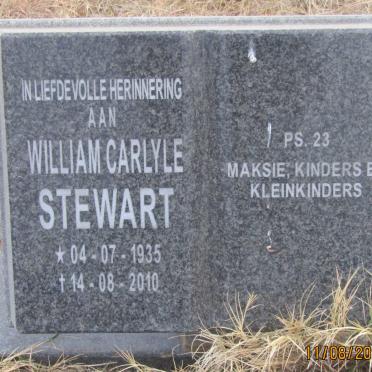 STEWART William Carlyle 1935-2010