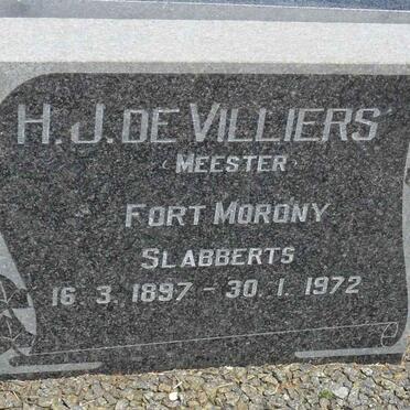 VILLIERS H.J., de 1897-1972