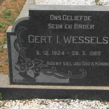 WESSELS Gert I. 1924-1969