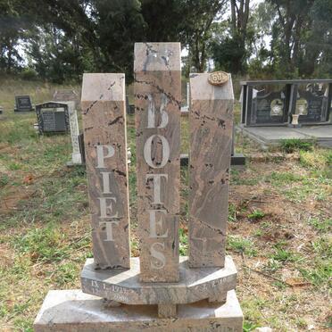 BOTES Petrus Jacobus 1927-2000 & Christina Maria 1948- 