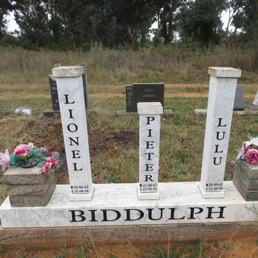 BIDDULPH Lionel 1962-1998 & Lulu 1962-1998 :: BIDDULPH Pieter 1987-1998