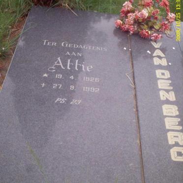 BERG Attie, van den 1926-1992
