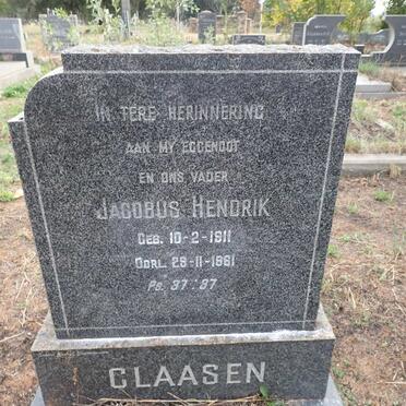 CLAASEN Jacobus Hendrik 1911-1961