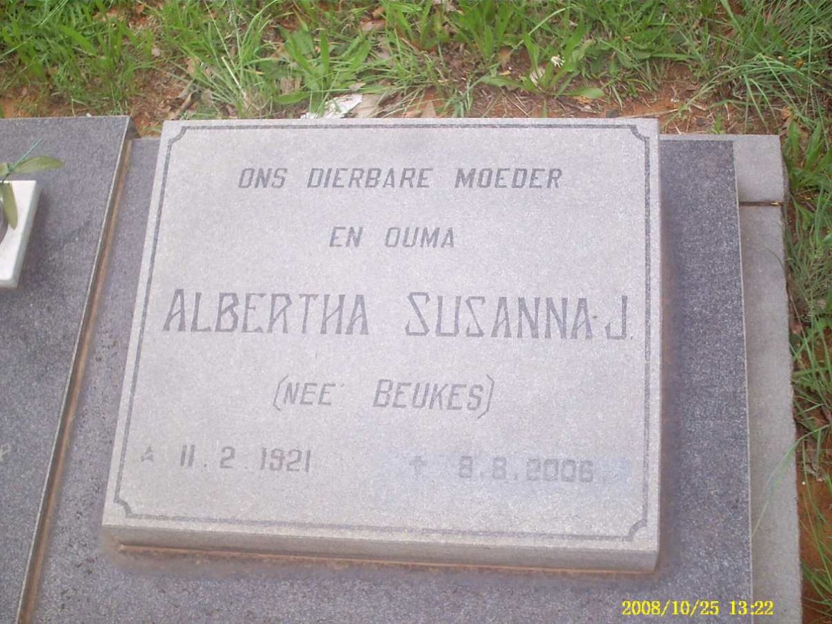 KOTZE Hendrik Christiaan 1918-1986 & Albertha Susanna J. BEUKES 1921-2006 _2