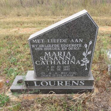 LOURENS Maria Susanna Catharina 1917-1997