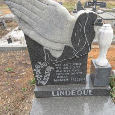 LINDEQUE Abraham Frederik 1925-1979