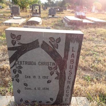 LABUSCHAGNE Gertruida Christina 1912-1974