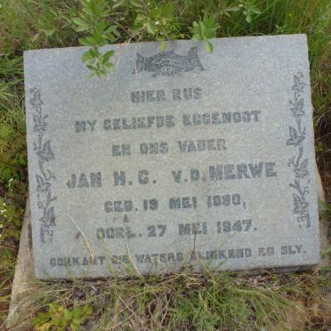 MERWE Jan H.C., v.d. 1890-1947