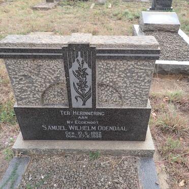 ODENDAAL Samuel Wilhelm 1882-1958