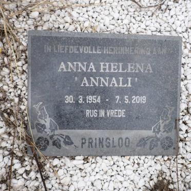 PRINSLOO Anna Helena 1954-2019