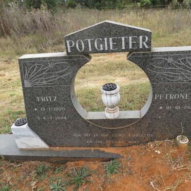 POTGIETER Fritz 1925-1994 & Petronella 1926-