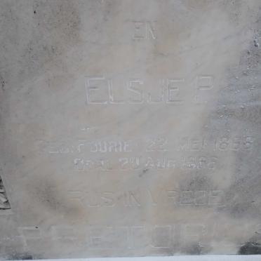 PRETORIUS Johannes H.S. 1855-1927 & Elsje P. FOURIE 1866-19??_3
