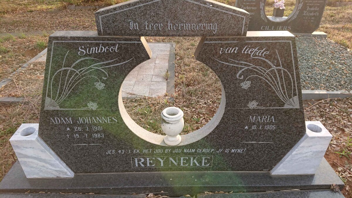 REYNEKE Adam Johannes 1901-1983 & Maria 1905-