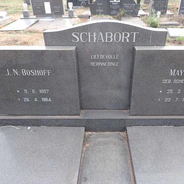 SCHABORT J.N. Boshoff 1897-1984 & Mayne SCHELLINK 1899-1979